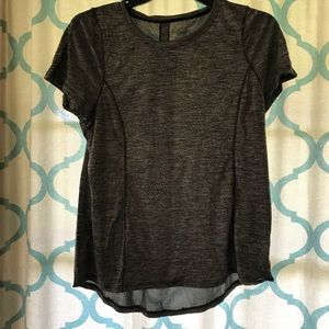 Grey exercise top.
